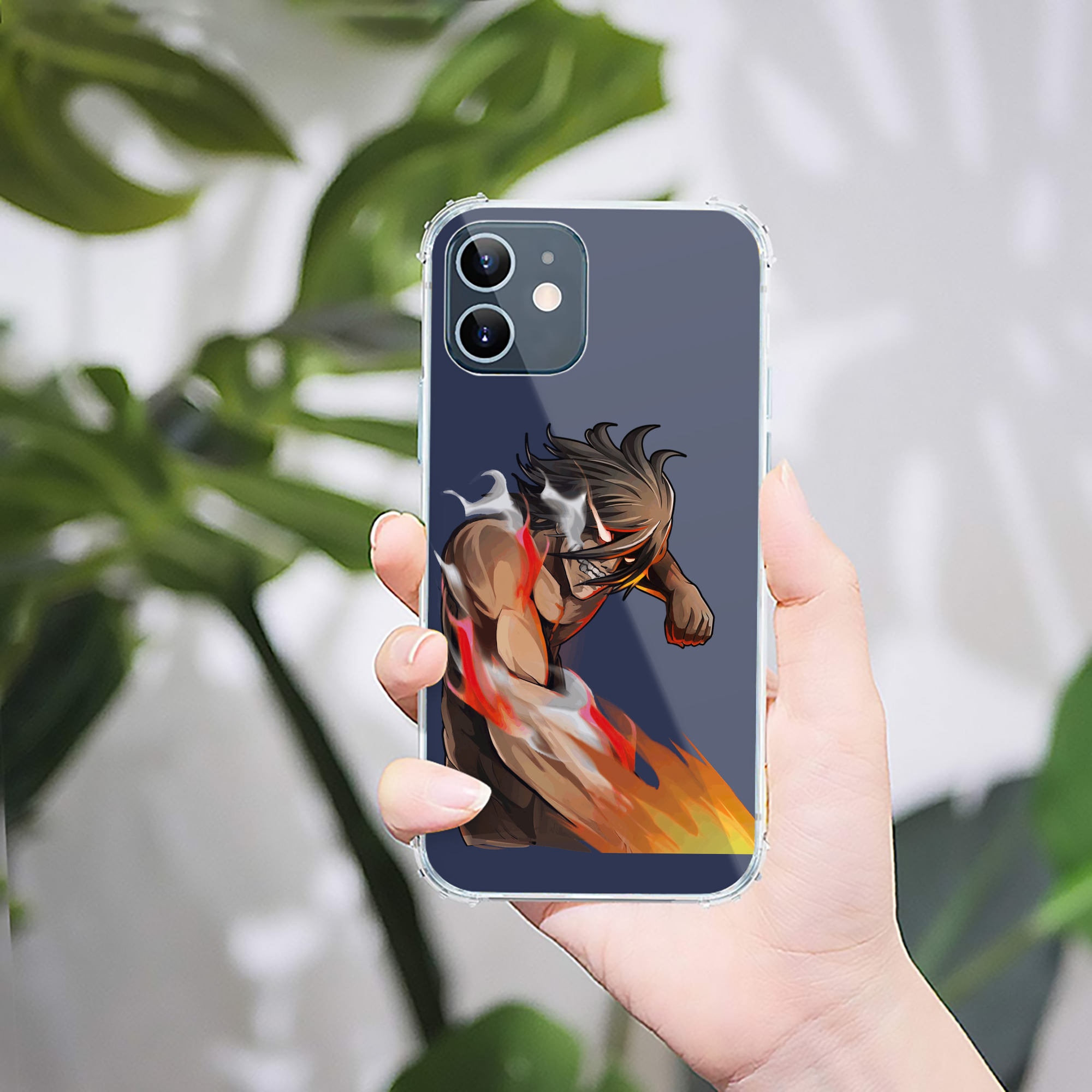 （画像用） 進撃の巨人 Attack on Titan 【iPhone 12シリーズ対応】透明スマホケース（クリアソフトケース）
